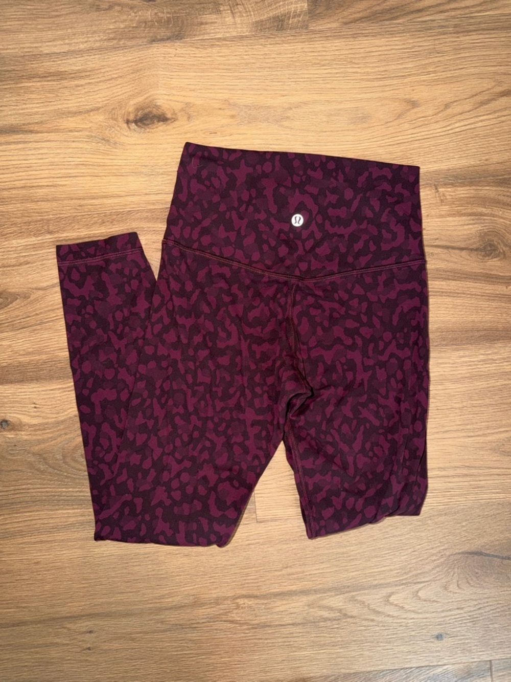 lululemon align leggings red cheetah 25”